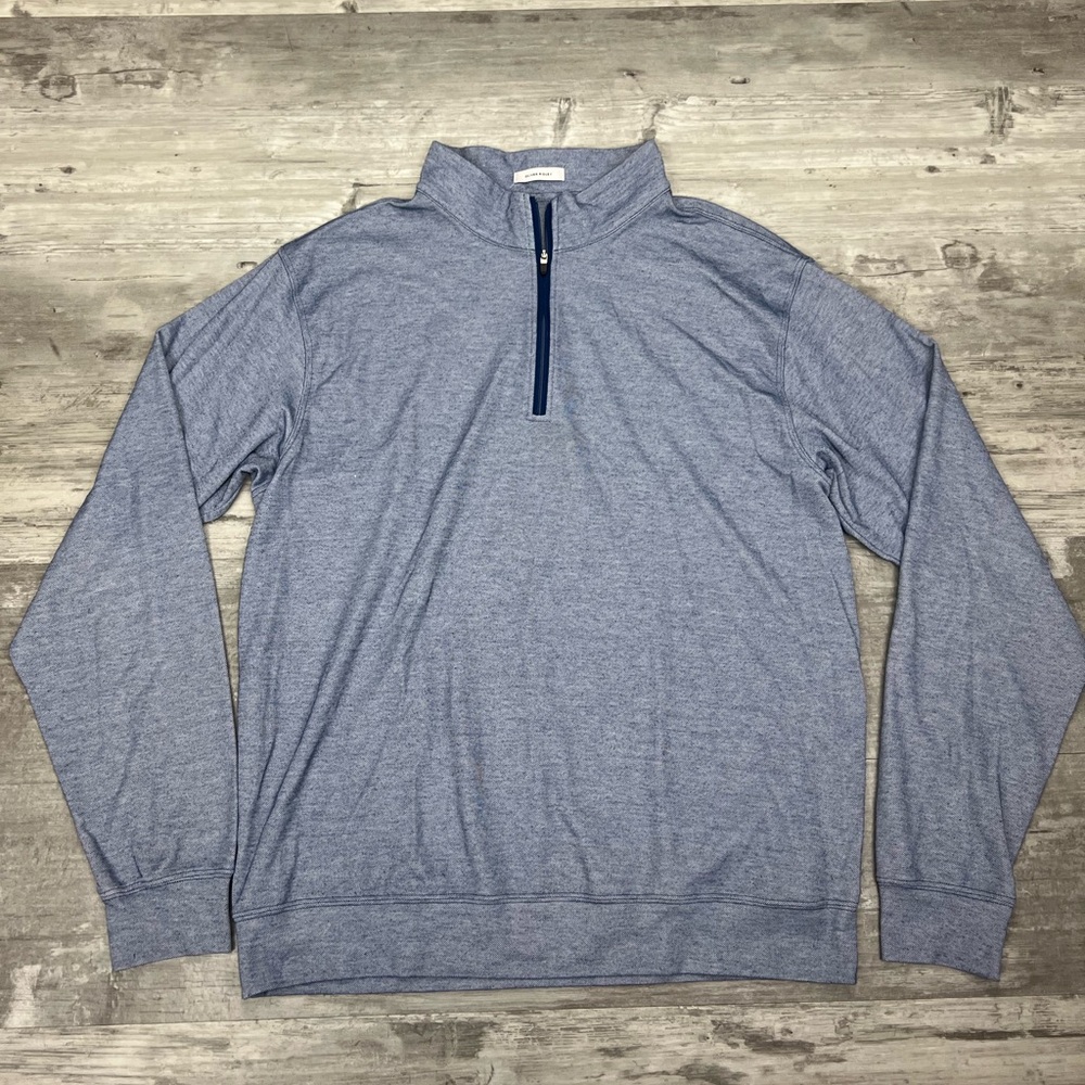 Oliver Ridley Light Blue 1/4 Zip Pullover XL